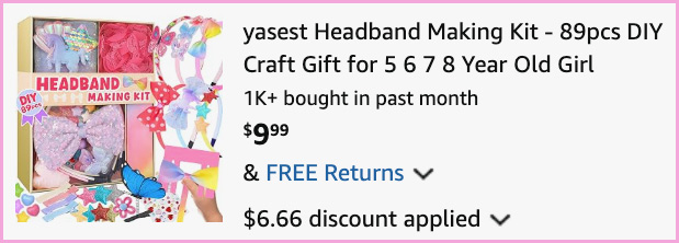 Headband Making Kit at Checkout Headband Making Kit at Checkout