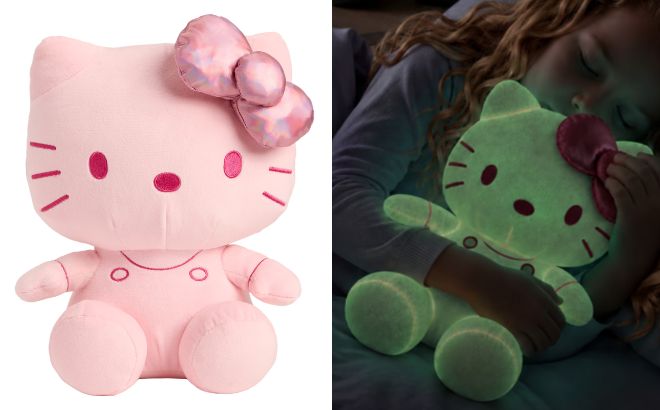 Hello Kitty Kids Glow in the Dark Plush Cuddle Pillow Buddy Hello Kitty Kids Glow in the Dark Plush Cuddle Pillow Buddy
