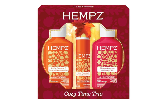 Hempz 3 Piece Mini Moisturizer and Lip Balm Set Hempz 3 Piece Mini Moisturizer and Lip Balm Set