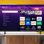 Hiro Roku 43 inch Full HD Smart TV on the Desk
