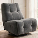 Hokku Designs Hovnatan Swivel Glider Power Recliner in the Room