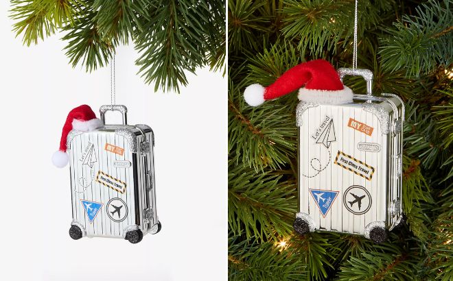 Holiday Lane World Traveler Suitcase Ornament Holiday Lane World Traveler Suitcase Ornament