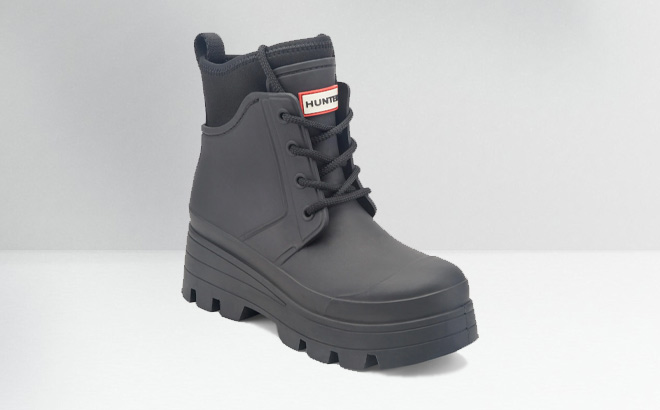 Hunter Biancia Rain Boot on the Table