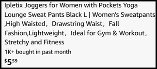 Ipletix Womens Joggers with Pockets Checkout
