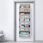 JARLINK Over the Door Organizer for Bedroom 5 Shelf Grey