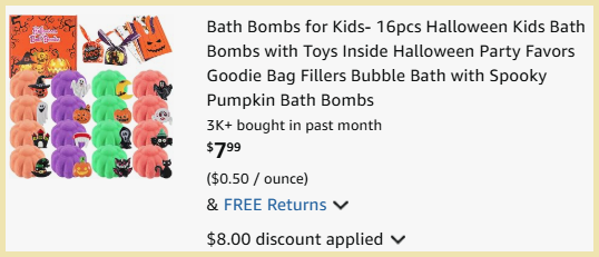JOFEI 16 Piece Halloween Kids Bath Bombs Checkout Page JOFEI 16 Piece Halloween Kids Bath Bombs Checkout Page