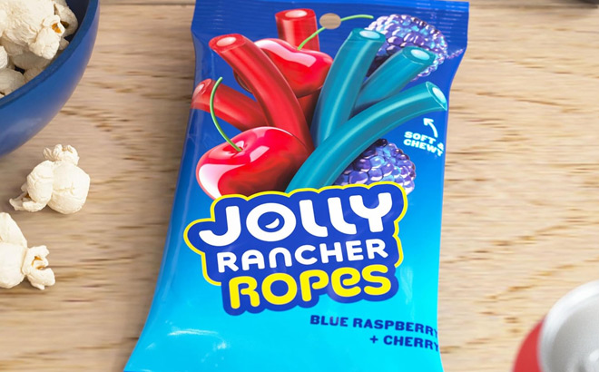JOLLY RANCHER Ropes Blue Raspberry and Cherry Candy Bag JOLLY RANCHER Ropes Blue Raspberry and Cherry Candy Bag
