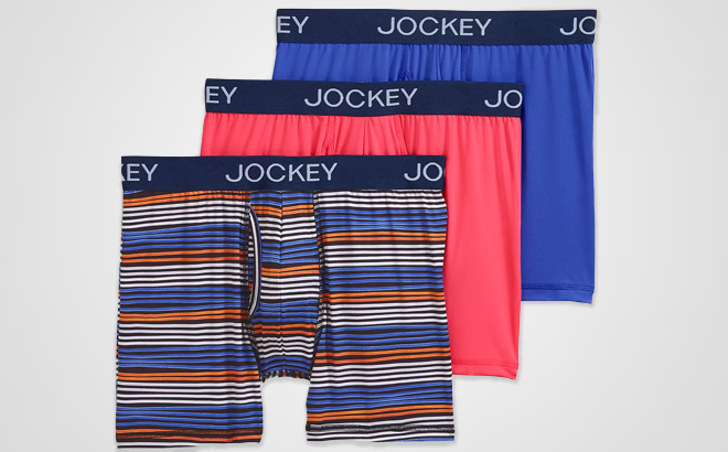 Jockey Generation Mens 3 Pack Microfiber Boxer Briefs Jockey Generation Mens 3 Pack Microfiber Boxer Briefs