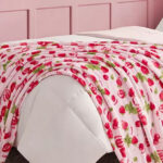 Juicy Couture Plush Throw in Berry Happy