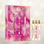 Juicy Couture Viva La Juicy EDP Spray 3 Piece Set on the Table