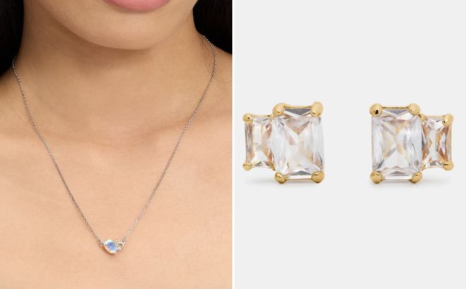 Kate Spade Shine Me Up Pendant and Glitz Studs Kate Spade Shine Me Up Pendant and Glitz Studs