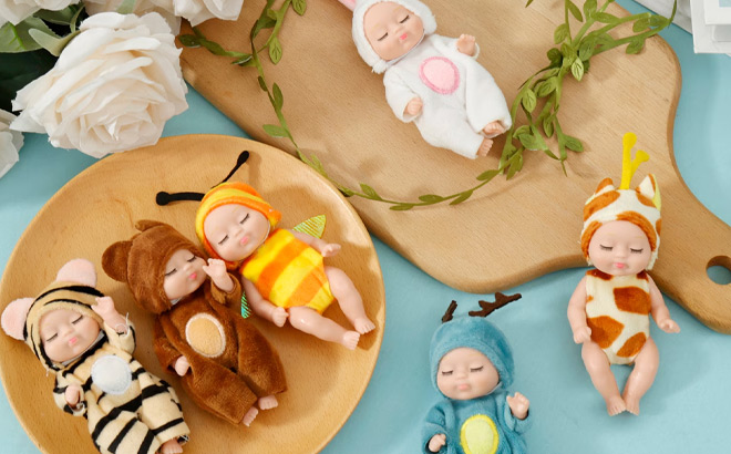Keyohome 6 Piece Mini Baby Doll Set Keyohome 6 Piece Mini Baby Doll Set
