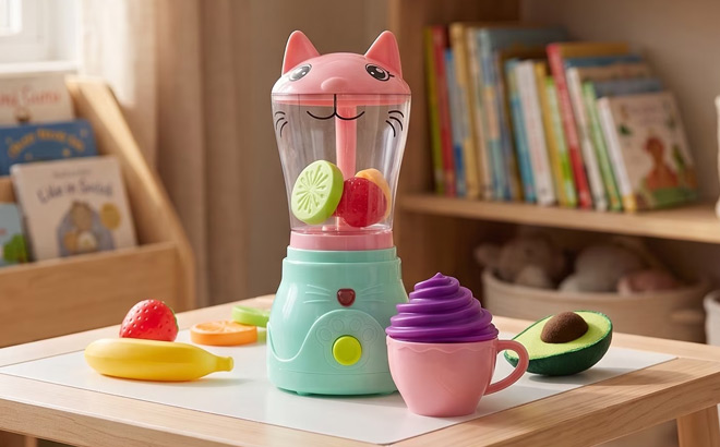 Kid Connection 7 Piece Kitty Smoothie Maker Pretend Play Set Kid Connection 7 Piece Kitty Smoothie Maker Pretend Play Set