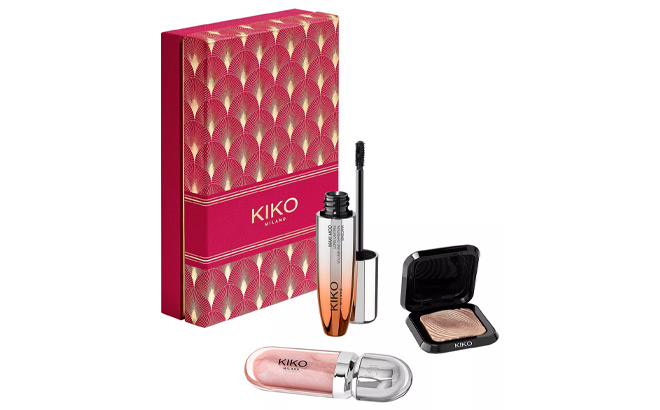 Kiko Milano 3 Piece Holly Jolly Trio Make Up Gift Set Kiko Milano 3 Piece Holly Jolly Trio Make Up Gift Set