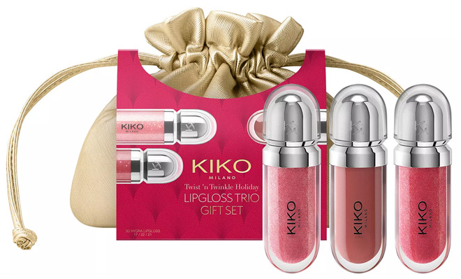 Kiko Milano 3 Piece Lip Gloss Trio Gift Set Kiko Milano 3 Piece Lip Gloss Trio Gift Set