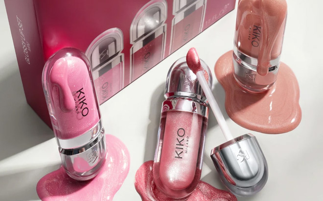 Kiko Milano Glossy Mini 3 Piece Lip Set Kiko Milano Glossy Mini 3 Piece Lip Set