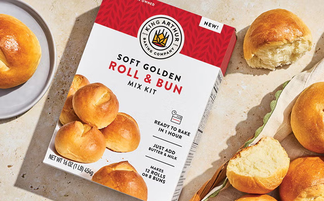 King Arthur Baking Company Soft Golden Roll Bun Mix King Arthur Baking Company Soft Golden Roll Bun Mix