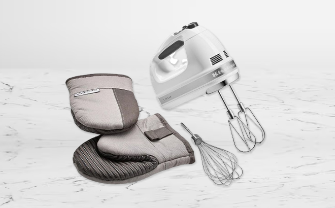 KitchenAid 7 Speed Hand Mixer Oven Mitts