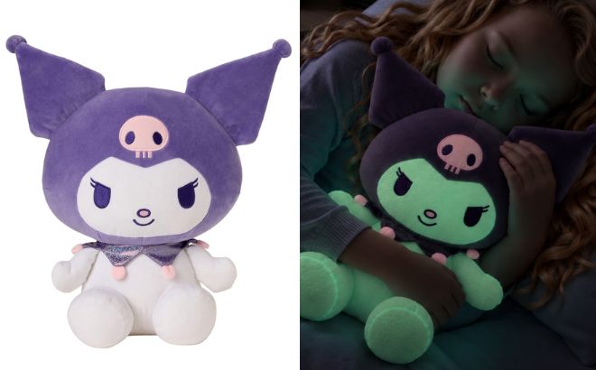 Kuromi Kids Glow in the Dark Plush Pillow Buddy Kuromi Kids Glow in the Dark Plush Pillow Buddy