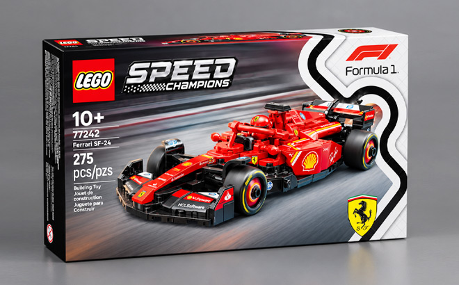 LEGO Speed Champions Ferrari Race Car 275 Piece Building Set