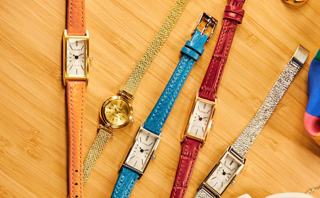 Ladies Citizen Watches on the Table
