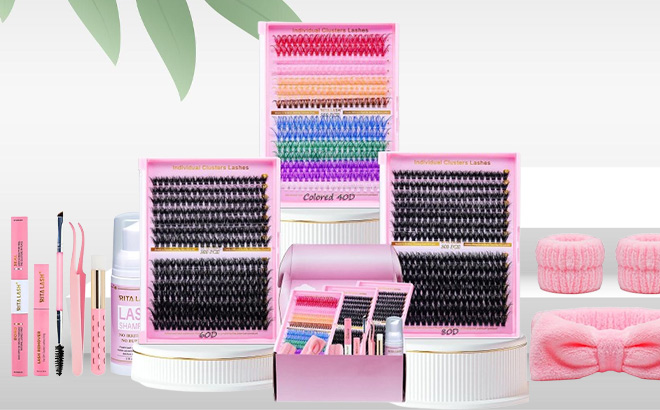 Lash Clusters Kit on the Step Table Lash Clusters Kit on the Step Table