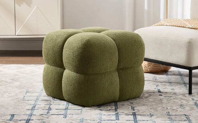 Latitude Run Modern Upholstered Tufted Square Ottoman Latitude Run Modern Upholstered Tufted Square Ottoman