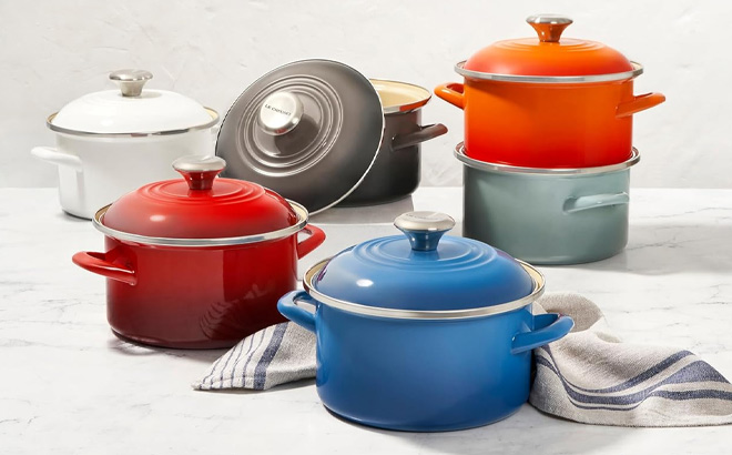 Le Creuset Enamel On Steel Petite Stockpot 3 8qt Le Creuset Enamel On Steel Petite Stockpot 3 8qt