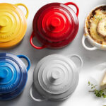 Le Creuset Stoneware 8 Ounce Mini Round Cocottes on the Table