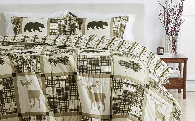 Linery Reversible Winter Lightweight Down Alternative Comforter Set