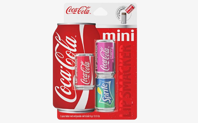 Lip Smacker x Coca Cola Mini Lip Balm 3 Piece Set