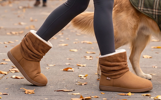 LongBay Womens Slippers Boots