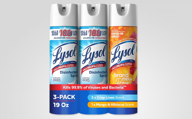 Lysol Disinfectant Spray 3 Pack Lysol Disinfectant Spray 3 Pack