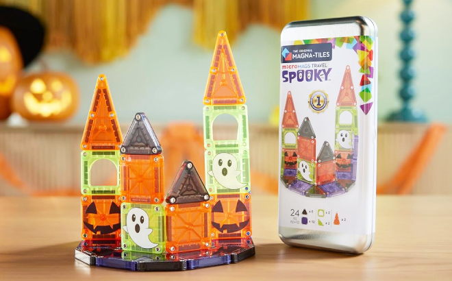 Magna Tiles microMAGS 24 Piece Spooky Travel Set Magna Tiles microMAGS 24 Piece Spooky Travel Set
