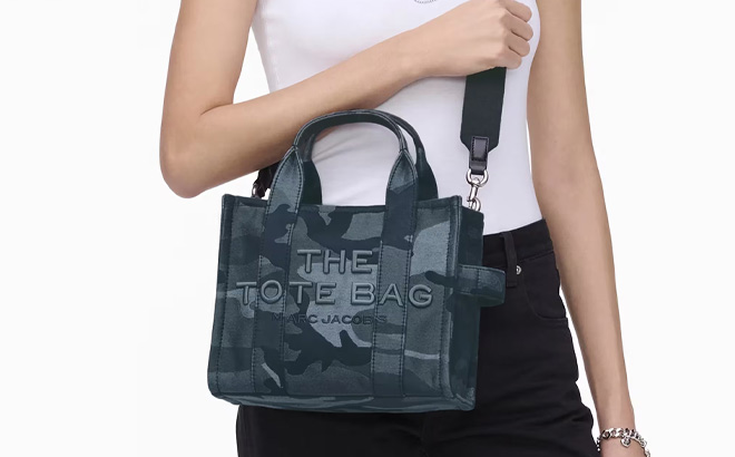 Marc Jacobs The Camo Jacquard Small Tote Bag Marc Jacobs The Camo Jacquard Small Tote Bag