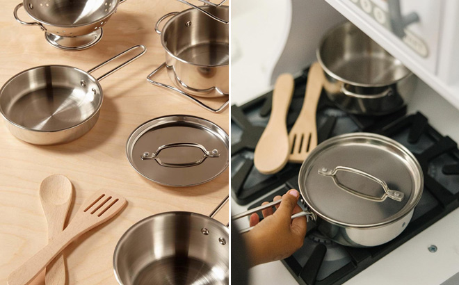 Melissa Doug 8 Piece Kitchen Set