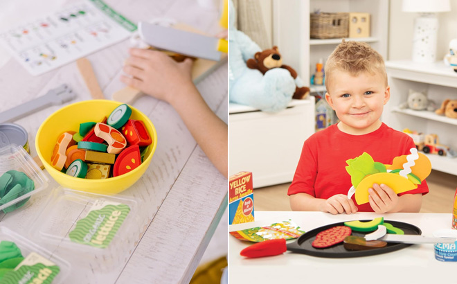 Melissa Doug Slice and Toss Salad 52 Piece Toy Set Melissa Doug Slice and Toss Salad 52 Piece Toy Set