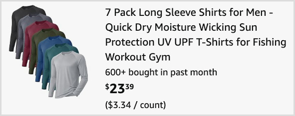 Mens Long Sleeve Shirts 7 Pack at Checkout