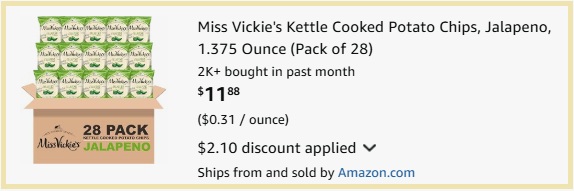 Miss Vickies Kettle Cooked Potato Chips 28 Pack Checkout Page Miss Vickies Kettle Cooked Potato Chips 28 Pack Checkout Page