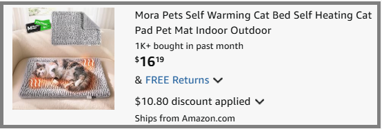 Mora Self Warming Pet Bed Checkout Page Mora Self Warming Pet Bed Checkout Page