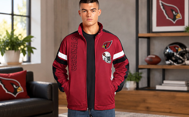 NFL Mens Full Zip Track Jacket