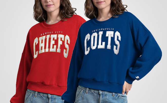 NFL Officially Licensed Starter Womens Polar Fleece Crewneck NFL Officially Licensed Starter Womens Polar Fleece Crewneck
