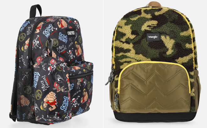Netflix One Piece Unisex 17 Allover Printed Backpack with Pencil Pouch