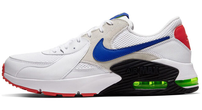Nike Air Max Excee Mens Sneaker in White Hyper Blue Nike Air Max Excee Mens Sneaker in White Hyper Blue