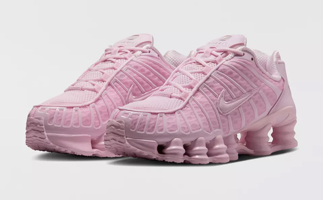 Nike Womens Shox TL Sneakers in Pink Nike Womens Shox TL Sneakers in Pink