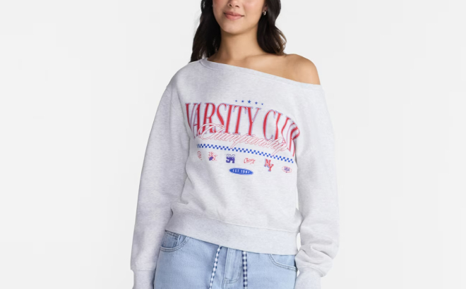 No Boundaries Off the Shoulder Sweatshirt No Boundaries Off the Shoulder Sweatshirt