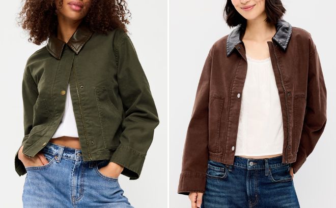 Old Navy Cropped Barn Jacket