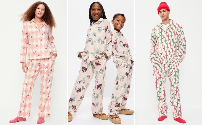 Old Navy Family Flannel PJ Sets