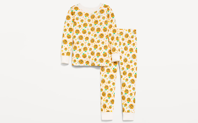 Old Navy Printed Snug Fit Toddler Baby Pajama Set in Pumpkin Pattern Old Navy Printed Snug Fit Toddler Baby Pajama Set in Pumpkin Pattern