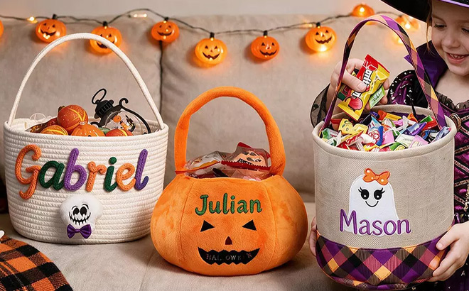Personalized Halloween Treat Bags Personalized Halloween Treat Bags